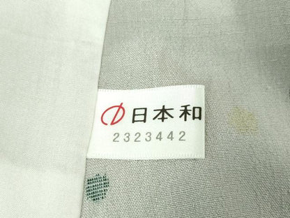 平和屋本店▽極上 結城ちぢみ 単衣 小倉謹製 小倉太々 今幡部 霰文 証紙付き 逸品 DZAA6240kh5