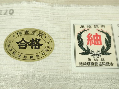 平和屋本店■極上　インド・アッサム　野蚕糸　手織　ムガシルク　結城紬　訪問着　雪輪　証紙付き　逸品　DZAA6241kh5