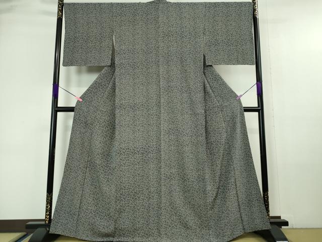 平和屋本店■極上　人間国宝　小宮康孝　江戸小紋　成り物　黒地　西武百貨店扱い　逸品　DZAA6248kh5