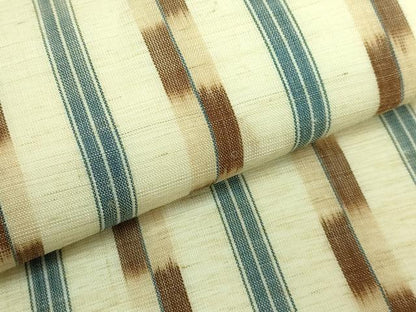 平和屋本店＊極上　夏物　沖縄県無形文化財指定　本場八重山上布　麻　九寸名古屋帯　間道　逸品　DZAA6269kh5