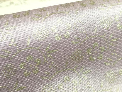 平和屋本店●極上 善之助 着物ブランド 一期一会 両方向 全通柄袋帯 笹蔓緞子 網目文 金彩 逸品 DZAA6310kh5