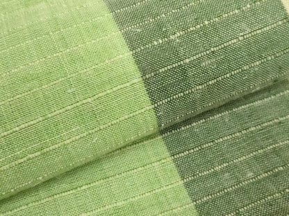 平和屋本店■最高級　夏物　重要無形文化財　越後上布　八寸名古屋帯　麻匠　小河正義　間道　証紙付き　逸品　DZAA6323kh5