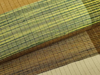 平和屋本店●極上 塩沢紬 林宗平工房 九寸名古屋帯 間道 証紙付き 逸品 DZAA6325kh5