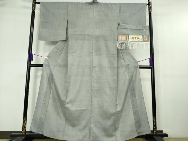 平和屋本店＊極上 夏物 石川県指定無形文化財 夏牛首紬 白山工房 手織り 証紙付き 逸品 DZAA6338kh5
