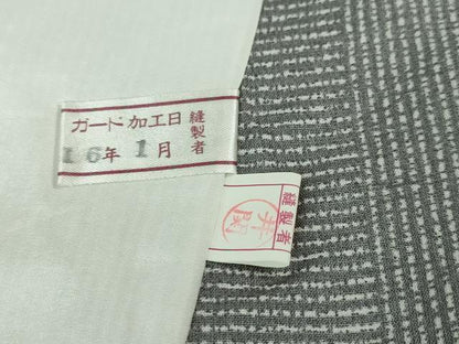 平和屋本店＊極上 夏物 石川県指定無形文化財 夏牛首紬 白山工房 手織り 証紙付き 逸品 DZAA6338kh5