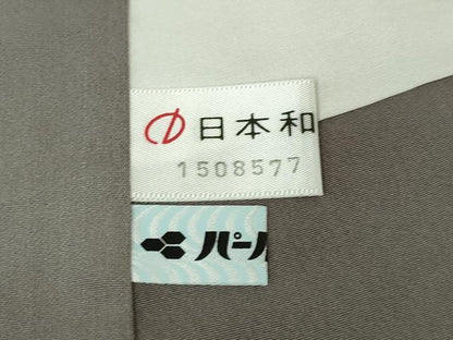 平和屋本店■極上　訪問着　紬地　手描き　鳥獣戯画　暈し染め　金彩　逸品　DZAA6340kh5