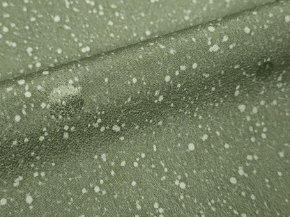 平和屋本店●極上 洗える最高級着物 ＜英＞はなぶさ謹製 小紋 刺繍 丸文 青白橡色地 逸品 DZAA6343kh5