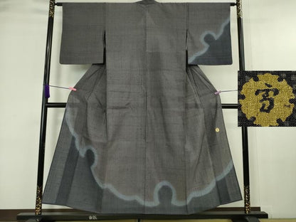 平和屋本店＊極上 夏物 ジャパンオートクチュール 渡辺雪三郎 訪問着 紗紬 雪輪 暈し染め 正絹 逸品 DZAA6347kh5