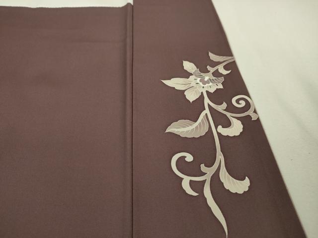 平和屋本店■極上　訪問着　帝王紫　駒刺繍　双鳥正倉院花文　金糸　逸品　DZAA6349kh5
