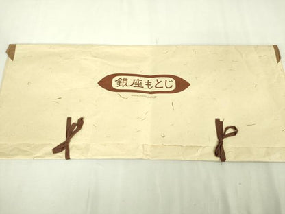 平和屋本店■極上　銀座もとじ　長襦袢　無双仕立て　おかめ　ひょっとこ　たとう紙付き　逸品　DZAA6351kh5