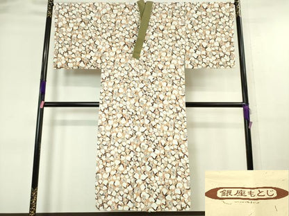 平和屋本店■極上　銀座もとじ　長襦袢　無双仕立て　おかめ　ひょっとこ　たとう紙付き　逸品　DZAA6351kh5