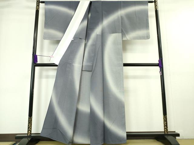 平和屋本店▽極上 本塩沢 やまだ織 訪問着 単衣 染色作家 桐村博 雪の中のきれ 証紙付き 逸品 未使用 DZAA6358kh5