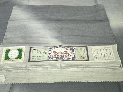 平和屋本店▽極上 本塩沢 やまだ織 訪問着 単衣 染色作家 桐村博 雪の中のきれ 証紙付き 逸品 未使用 DZAA6358kh5