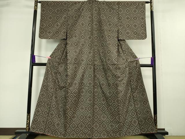 平和屋本店■希少　本場大島紬　龍郷絣　藤枝ミツエ作　証紙付き　逸品　未使用　DZAA6367kh5