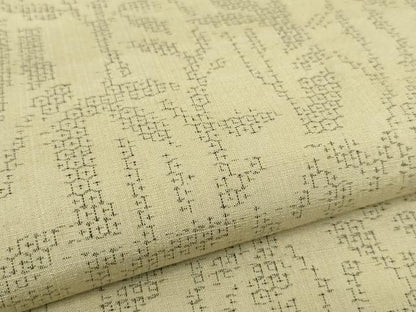 平和屋本店●極上 結城紬 80亀甲 笹竹文 逸品 未使用 DZAA6369kh5
