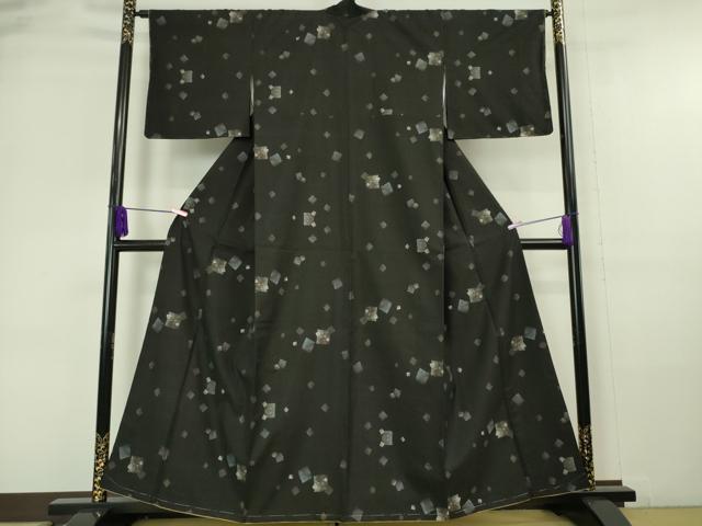 平和屋本店●極上 都喜ヱ門 本場大島紬 9マルキ 地空 色紙重ね 藤絹織物謹製 逸品 未使用 DZAA6377kh5