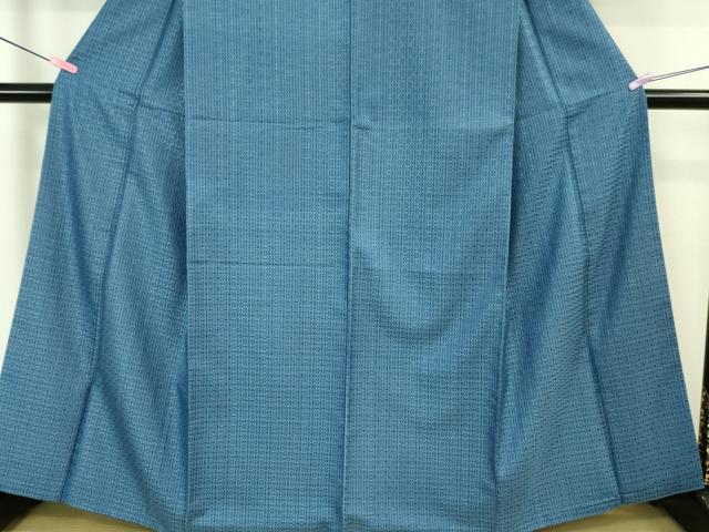 平和屋本店●極上　紬　花織　藍香房　天然藍染　逸品　DZAA6388kh5