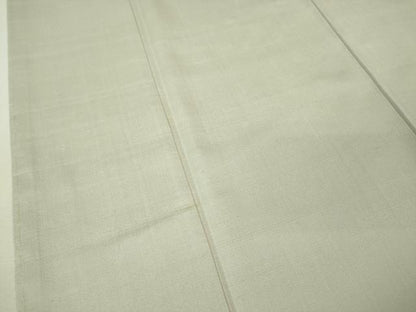 平和屋本店■極上　結城紬　色無地　白練色　逸品　未使用　DZAA6417kh5