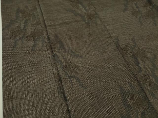 平和屋本店●極上 本場大島紬 9マルキ 泥染 岩山花文 逸品 DZAA6429kh5