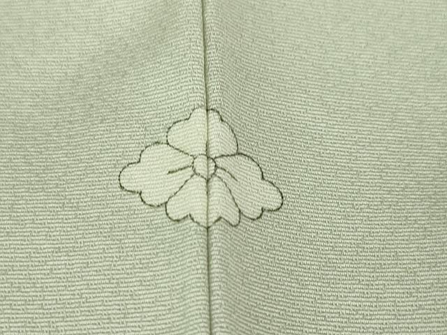 平和屋本店■極上　創業460年・千總　訪問着　単衣　駒刺繍　立波文　青磁鼠色地　暈し染め　金彩　三越扱い　逸品　DZAA6447kh5