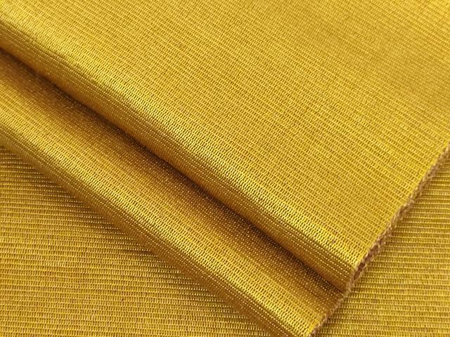 平和屋本店■極上　本場黄八丈　八寸名古屋帯　一重帯　逸品　DZAA6453kh5