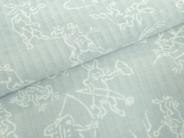 平和屋本店■夏物　長襦袢　鳥獣戯画　洗える着物　DZAA6485kh5