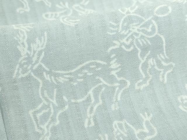平和屋本店■夏物　長襦袢　鳥獣戯画　洗える着物　DZAA6485kh5