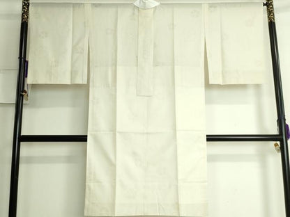 平和屋本店＊夏物 長襦袢 撫子紋紗 蒸栗色地 逸品 未使用 DZAA6486kh5