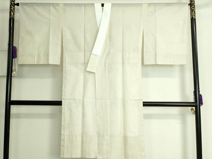 平和屋本店＊夏物 長襦袢 撫子紋紗 蒸栗色地 逸品 未使用 DZAA6486kh5