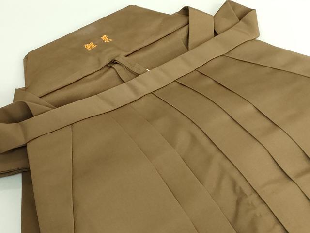平和屋本店■極上　男性　馬乗り袴　濃い路考茶色　逸品　DZAA6487kh5