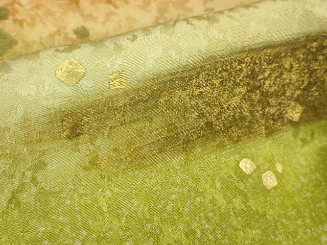 平和屋本店■希少 京友禅作家 山科春宣 振袖用コート 箔散らし 暈し染め 金彩 逸品 未使用 DZAA6567kh5