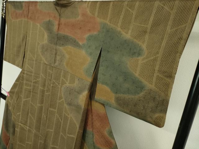 平和屋本店●極上 中国三大刺繍 スワトウ刺繍 汕頭刺繍 訪問着 紬地 道長文 逸品 DZAA6569kh5