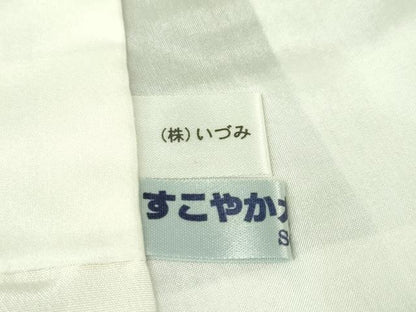 平和屋本店■極上　小紋　手描き摺りぼかし友禅　祥園　瓢箪　羊羹色地　反端付き　逸品　未使用　DZAA6574kh5