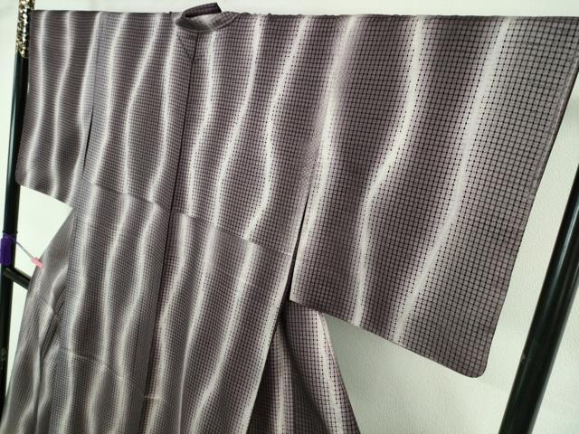 平和屋本店■極上　中国三大刺繍　スワトウ刺繍　本場縞大島紬　訪問着　暈し染め　上村絹織物謹製　証紙付き　逸品　未使用　DZAA6595kh5