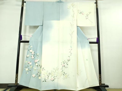 平和屋本店■極上　本加賀友禅作家　田中勲　訪問着　枝椿　暈し染め　逸品　DZAA6597kh5