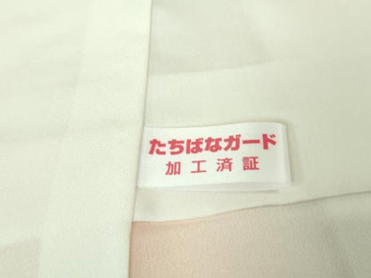 平和屋本店■極上 手描友禅 藤井嵐晴 染師・河田信介 お召 千八唐織 桐竹鳳凰 薄い虹色地 暈し染め 金彩 反端付き 逸品 未使用 DZAA6601kh5
