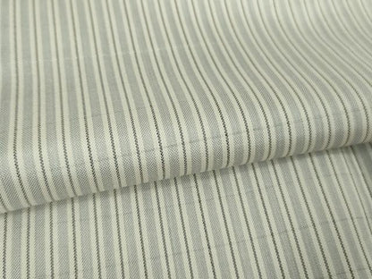 平和屋本店■極上　和装コート　本場縞大島紬　単衣　ロング丈　縞　逸品　DZAA6613kh5