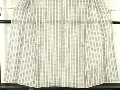 平和屋本店＊極上 夏物 本場小千谷ちぢみ 格子 麻 逸品 DZAA6625kh5