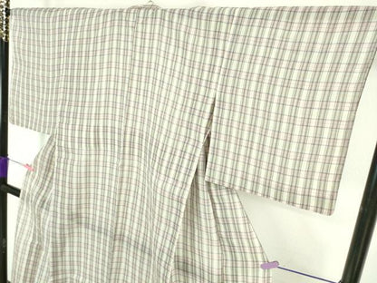 平和屋本店＊極上 夏物 本場小千谷ちぢみ 格子 麻 逸品 DZAA6625kh5