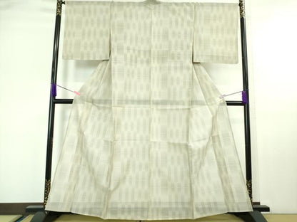 平和屋本店■極上　夏物　本場大島紬　夏大島　変わり市松　逸品　未使用　DZAA6627kh5