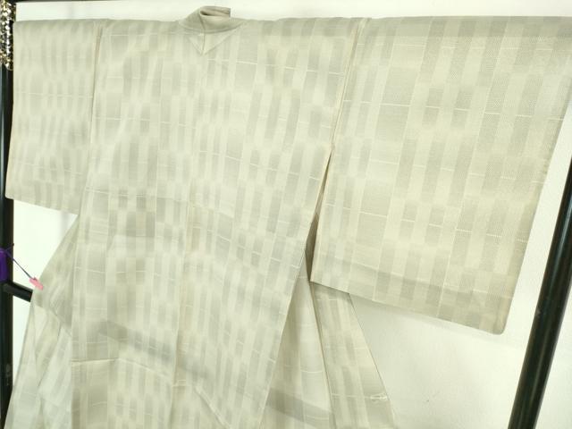 平和屋本店■極上　夏物　本場大島紬　夏大島　変わり市松　逸品　未使用　DZAA6627kh5
