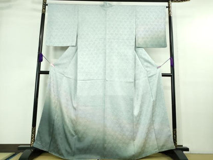 平和屋本店●極上 訪問着 総絞り 暈し染め 反端付き 逸品 未使用 DZAA6629kh5