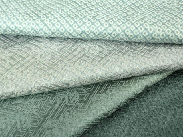 平和屋本店●極上 訪問着 総絞り 暈し染め 反端付き 逸品 未使用 DZAA6629kh5