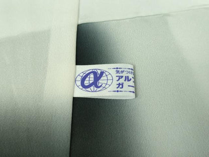 平和屋本店■極上　小紋　舞桜　黒地　金彩　逸品　未使用　DZAA6659kh5