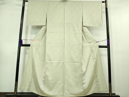 平和屋本店■極上　染と織　一休　お召　単衣　間道　証紙付き　逸品　未使用　DZAA6672kh5