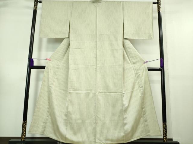平和屋本店■極上　染と織　一休　お召　単衣　間道　証紙付き　逸品　未使用　DZAA6672kh5