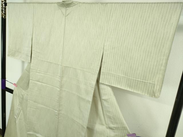 平和屋本店■極上　染と織　一休　お召　単衣　間道　証紙付き　逸品　未使用　DZAA6672kh5