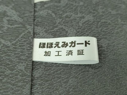 平和屋本店■極上　キモノデザイナー　斉藤上太郎　訪問着　雪輪　舞花　黒地　金彩　逸品　未使用　DZAA6699kh5