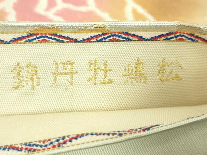 平和屋本店■最高級　龍村平蔵製　六通柄　本袋帯　松嶋牡丹錦　金銀糸　逸品　DZAA6719kh5