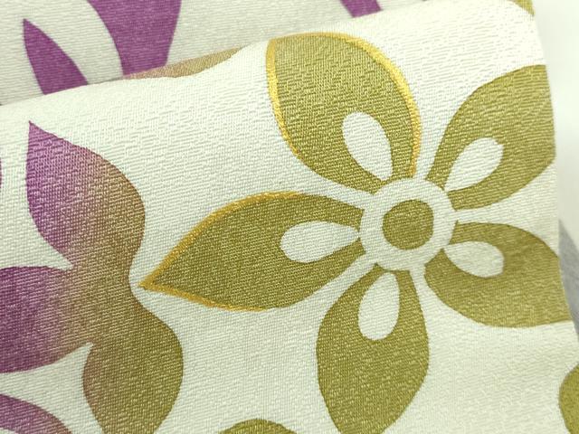 平和屋着物●極上 太鼓柄袋帯 正倉院花文 金彩 逸品 DZAA6724kh5